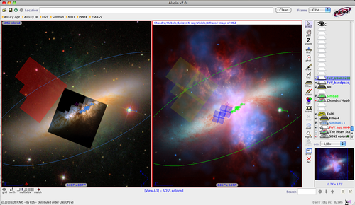 Etude sur la galaxie M82